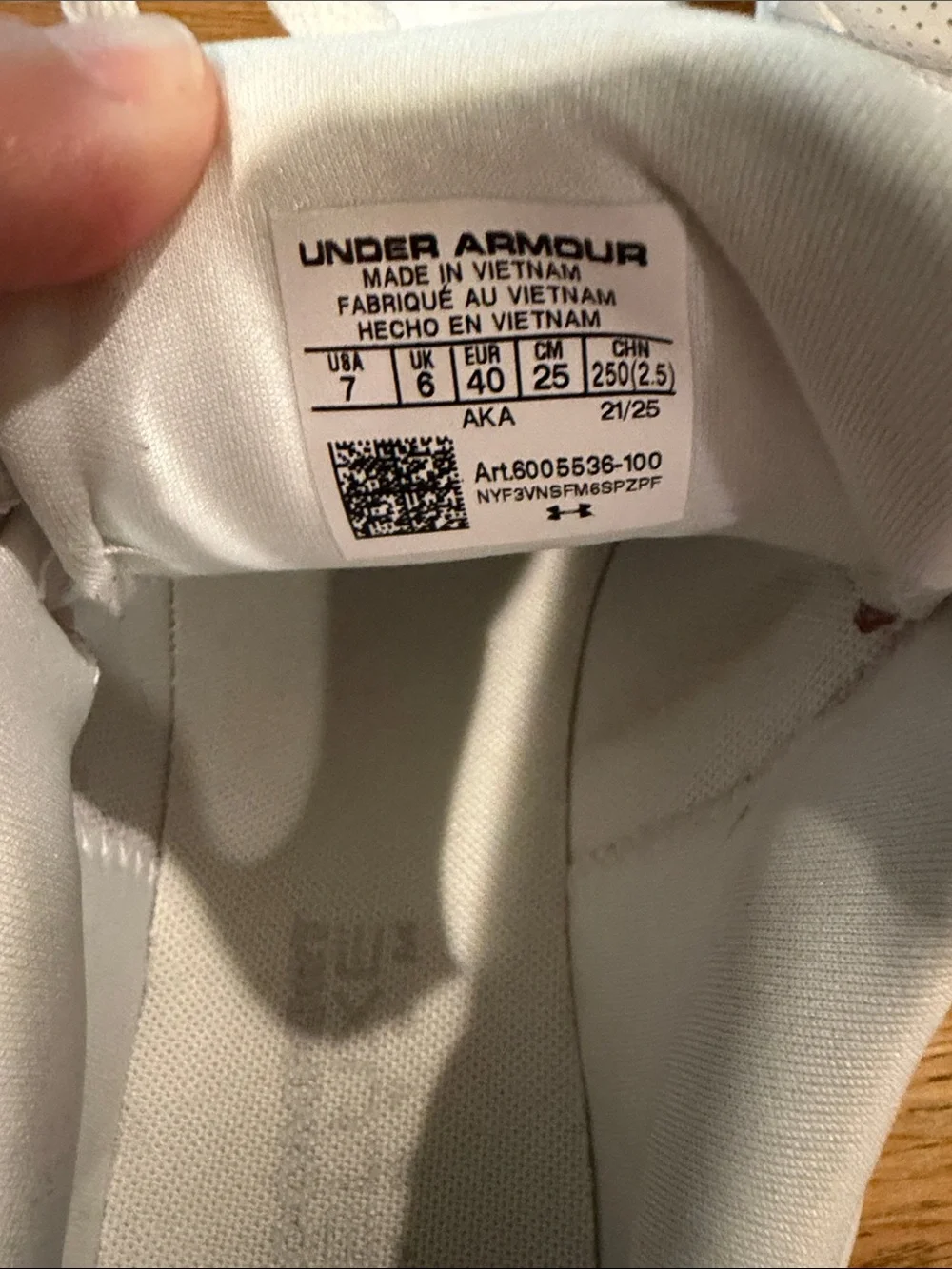 Under Armour White Low-Top Men's Sneakers